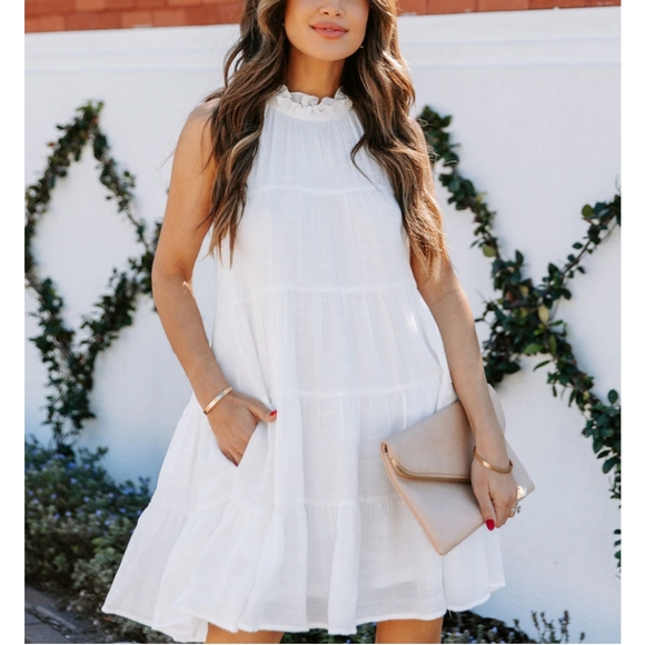 ENTRO • ANTHRO Halter Tiered Dress ~ NWT - Picture 4 of 15